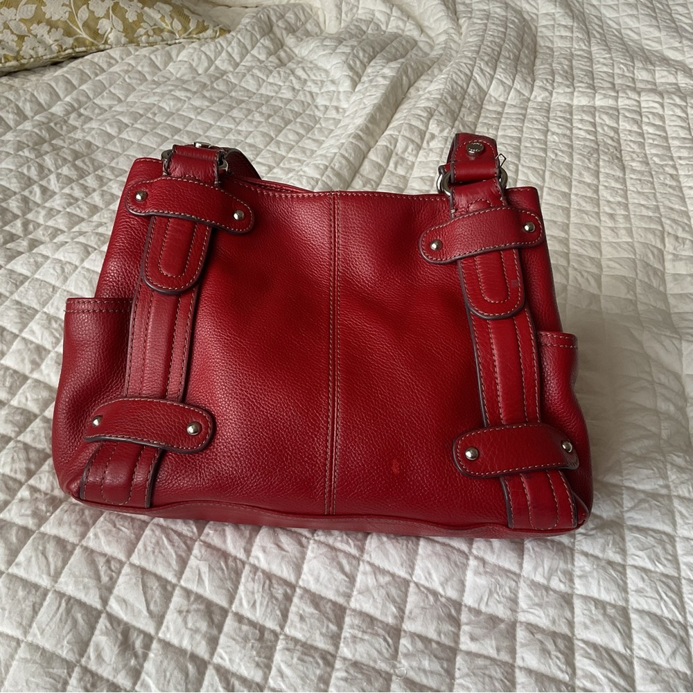 Tignanello red leather purse - Picture 6 of 12